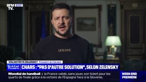 Pour Zelensky, il n'y "pas d'autre solution" que l'envoi de chars lourds à l'Ukraine