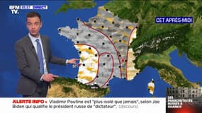 Un temps pluvieux et couvert prévu sur une large partie du pays ce mercredi