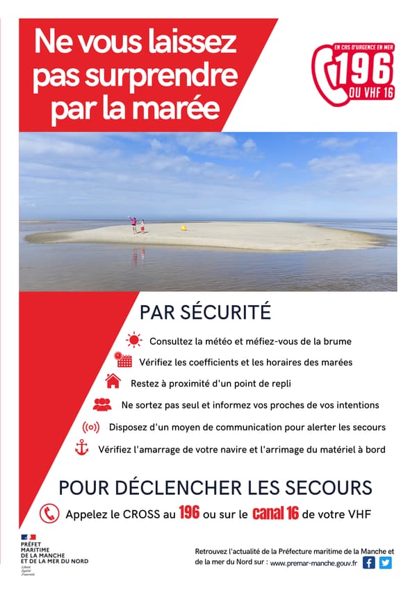 Les recommandations de sécurité listées par la préfecture maritime