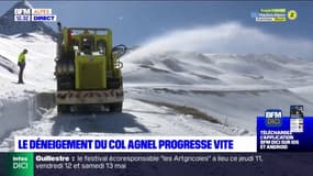 Hautes-Alpes: le déneigement du col Agnel continue