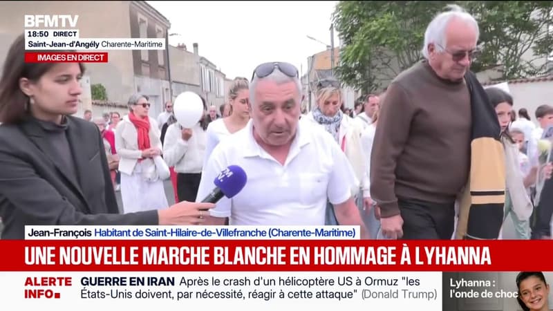 Nouvelle marche blanche en hommage à Lyhanna: “Une erreur de justice et de l’État”, dénonce Jean-François, lors du rassemblement à Saint-Jean-d’Angély
