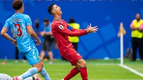 Cristiano Ronaldo frustré lors de l'entrée en lice du Portugal à la Coupe du monde, 17 juin 2026
