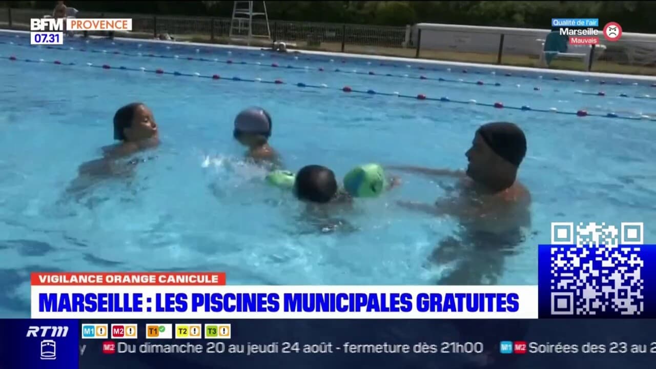 Canicule Les Piscines Municipales De Marseille Gratuites Jusqu Mercredi