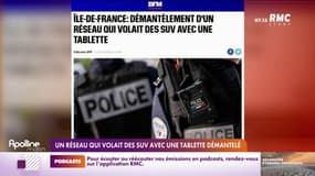 Un réseau qui volait des SUV avec une tablette démantelé