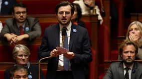 Le député socialiste Philippe Brun lors d'une séance de questions au gouvernement à l'Assemblée nationale, le 8 novembre 2022. (Photo d'archive)