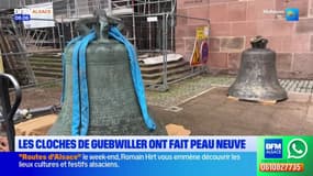 Haut-Rhin: les cloches de Guebwiller ont retrouvé leur place après un an et demi de restauration