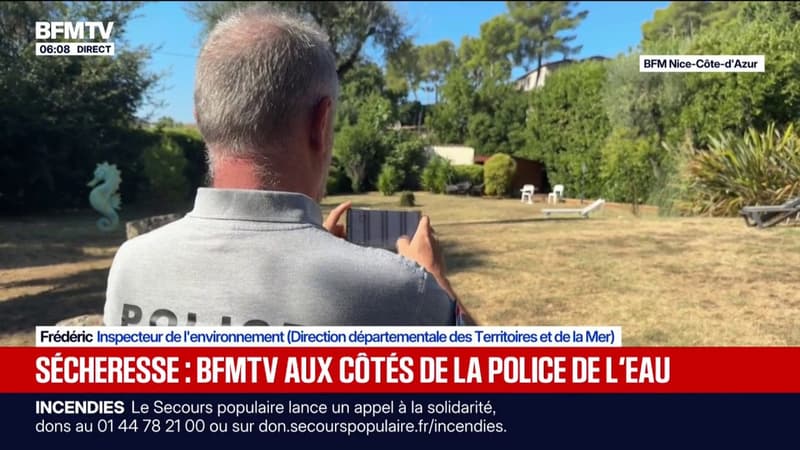 "Là on voit bien que c'est en train d'arroser": aux côtés de la police de l'eau chargée de veiller au respect des arrêtés sécheresse