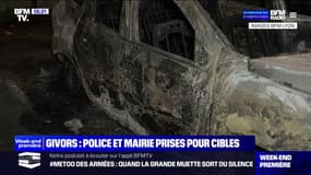 Givors: des véhicules de la police municipale et un mur de la mairie incendiés