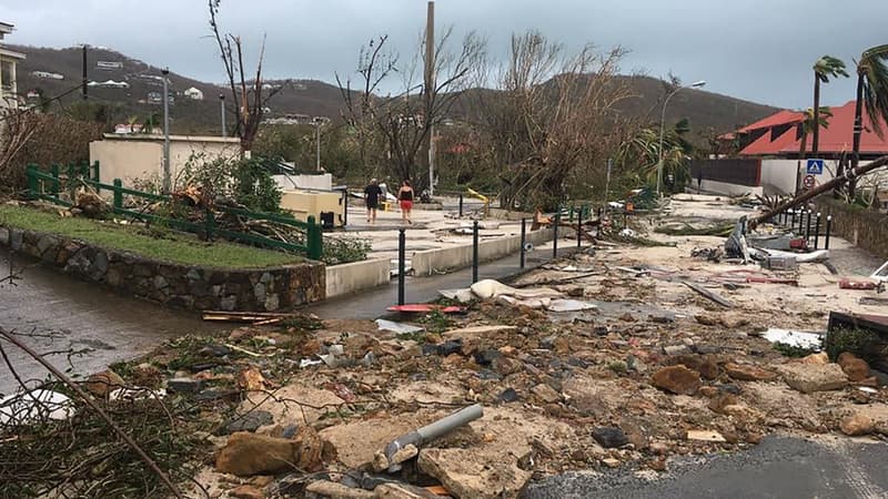 Les dégâts sur l'île de Saint-Barthélémy après le passage d'Irma