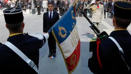Nicolas Sarkozy a mis à profit la commémoration du 150e anniversaire du rattachement de la Savoie à la France pour vanter l'importance des racines dans la construction de l'identité française. /Photo prise le 22 avril 2010/REUTERS/Robert Pratta
