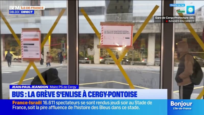 Grève des bus à Cergy-Pontoise: le maire appelle à une reprise du service "le plus vite possible"