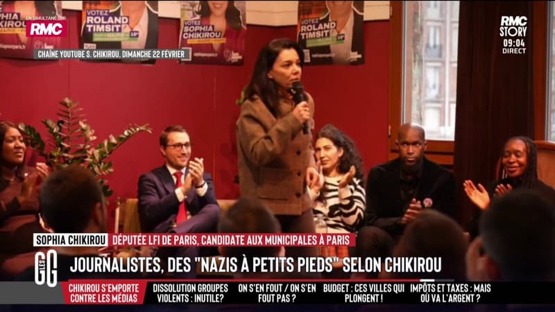 La candidate LFI à Paris Sophia Chikirou s’en prend aux journalistes