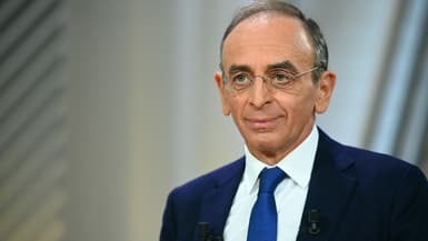 Le candidat d'extrême droite à la présidentielle Eric Zemmour, le 9 décembre 2021 lors d'un débat télévisé