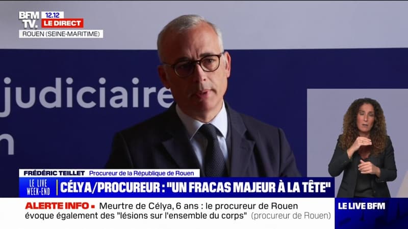 Mort de Célya: le procureur de la République de Rouen raconte le déroulé des faits 