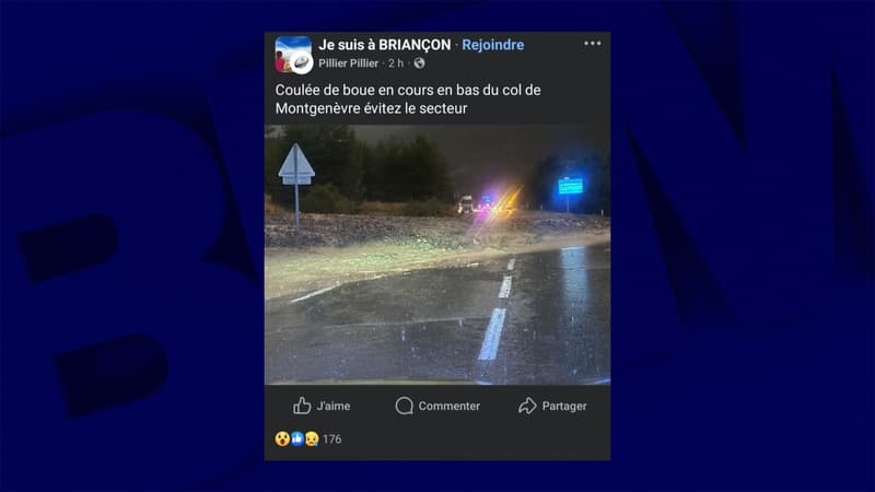 Hautes-Alpes: une portion de la N94 coupée après une coulée de boue thumbnail