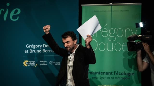 L'écologiste Grégory Doucet remporte la mairie de Lyon au deuxième tour des municipales, le 28 juin 2020