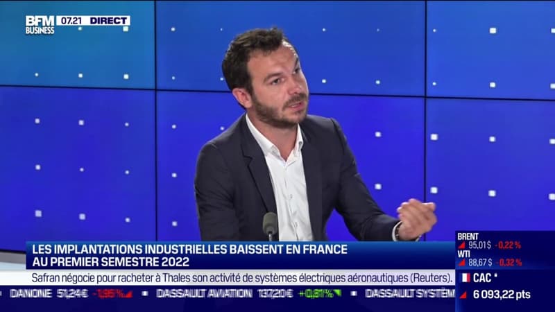 Les implantations industrielles baissent en France au premier semestre 2022