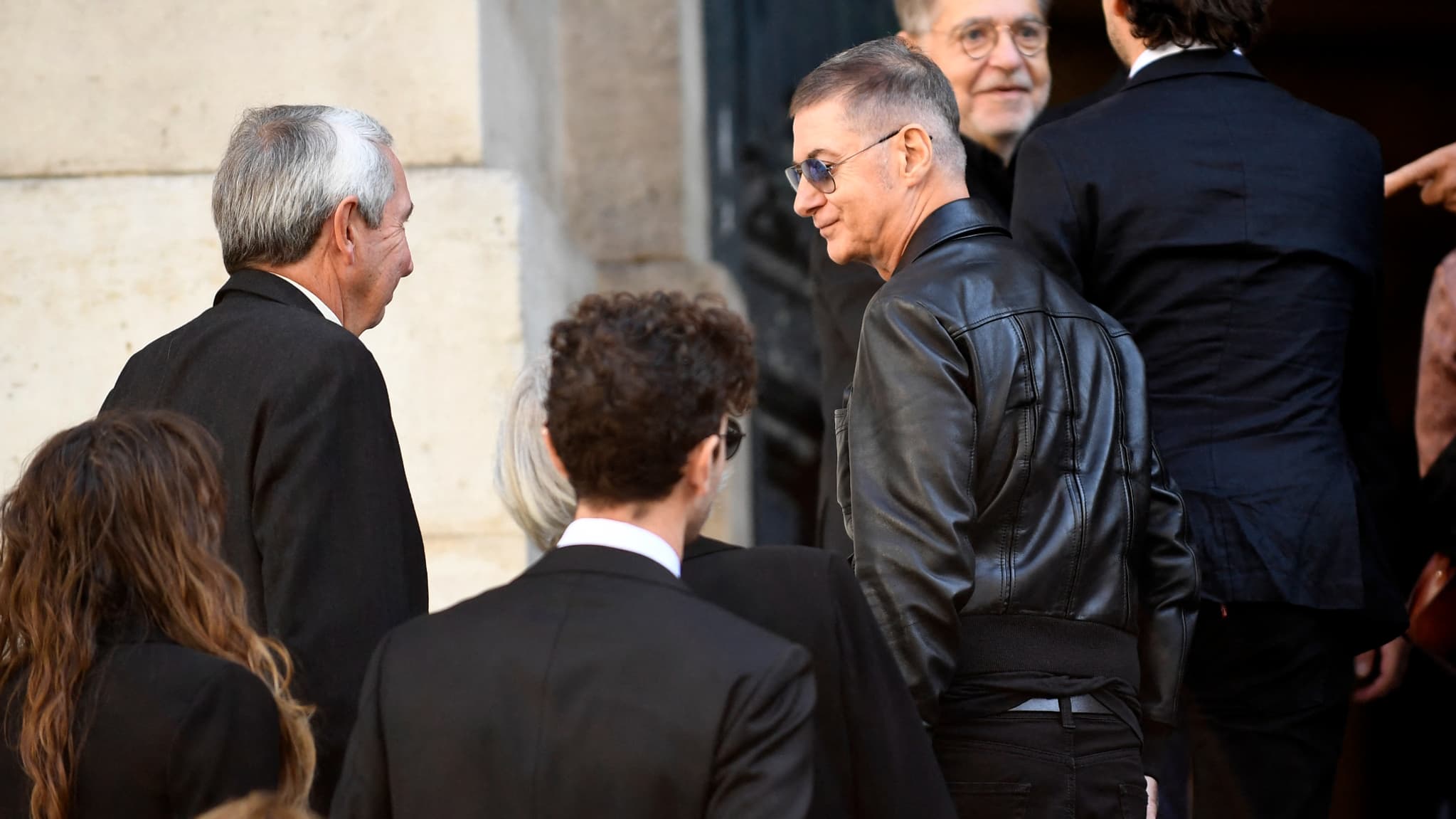 Étienne Daho arrive aux obsèques de Jane Birkin, le 24 juillet 2023 à l'église Saint-Roch (Paris Ier)