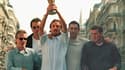 Didier Deschamps, Laurent Blanc, Christophe Dugarry, Robert Pires et Zinedine Zidane à Marseille en aout 98
