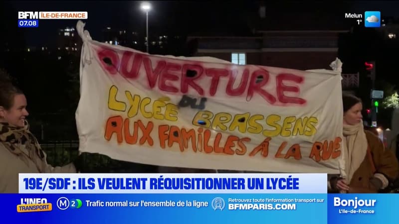 Paris: élus, habitants et associations demandent la réquisition d'un lycée...