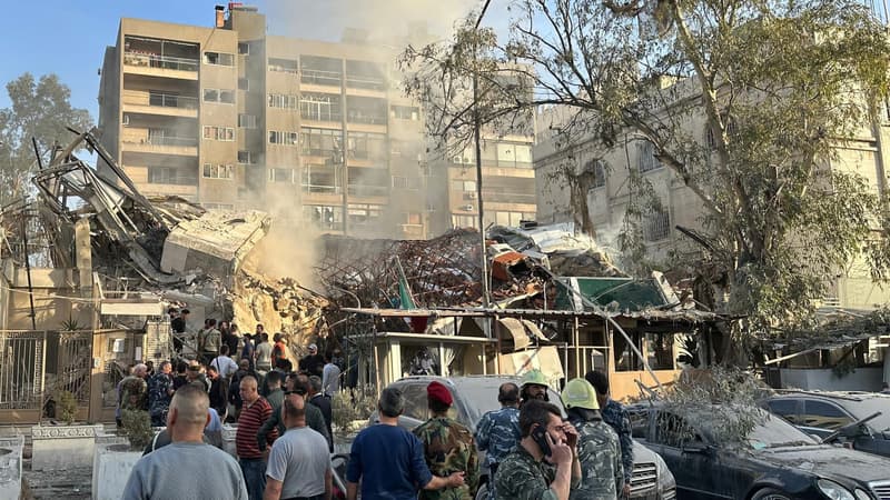 Une annexe de l'ambassade d'Iran à Damas en Syrie a été bombardée le 1er avril 2024