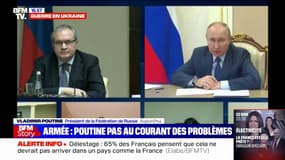 "Donnez-moi plus d'informations": Vladimir Poutine parle des problèmes d'équipement de son armée