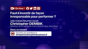 Faut-il investir de façon irresponsable pour performer ? - Julie Cohen-Heurton reçoit Christopher Dembik