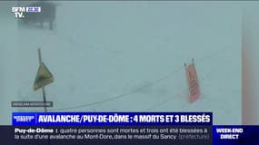 Avalanche dans le Puy-de-Dôme: 4 morts et 3 blessés