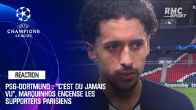 "C'est du jamais vu" : Marquinhos encense les supporters du PSG après la qualification en quarts