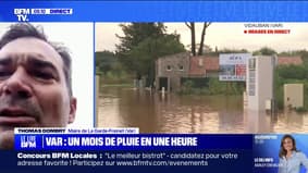 Intempéries: "Nous avons eu des éboulements sur nos routes départementales", prévient Thomas Dombry, maire de La Garde-Freinet (Var)