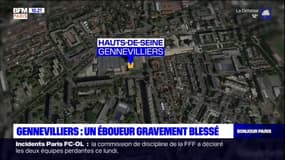 Gennevilliers: un éboueur gravement blessé 