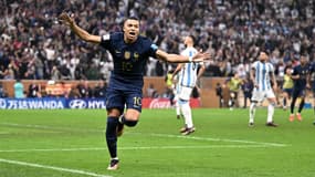 Kylian Mbappé lors de la finale France-Argentine le 18 décembre 2022