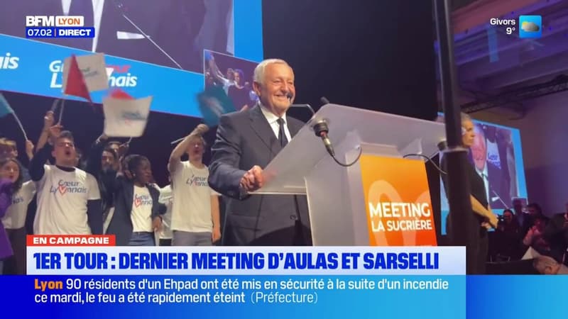 Elections municipales : Dernier meeting d'Aulas et Sarselli