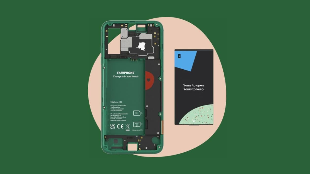 Le Fairphone 4, dont une large partie des composants peuvent être changés facilement