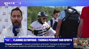 Sécurité des Jeux olympiques: "On ne sent pas de menace", affirme Thomas Pesquet, après avoir porté la flamme olympique