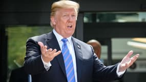 Donald Trump lors du sommet du G7, le 9 juin 2018 à La Malbaie (Canada)