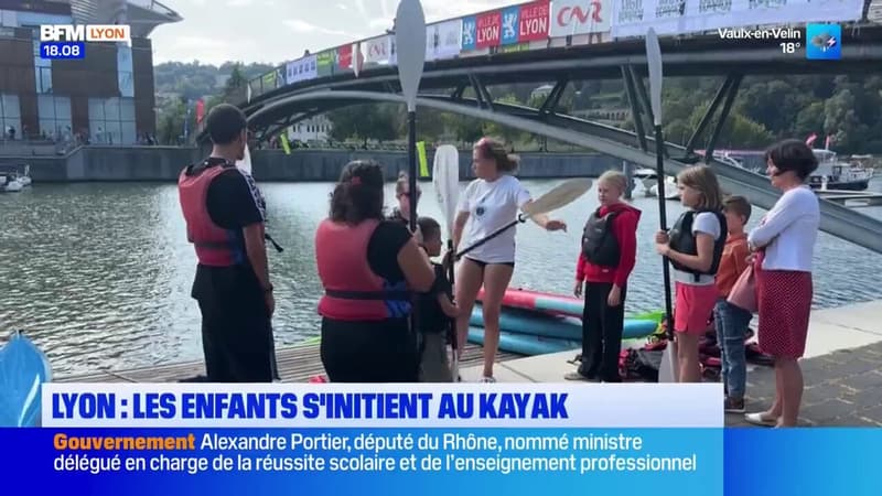 Lyon Kayak: les enfants s'initient à la discipline en marge de la course