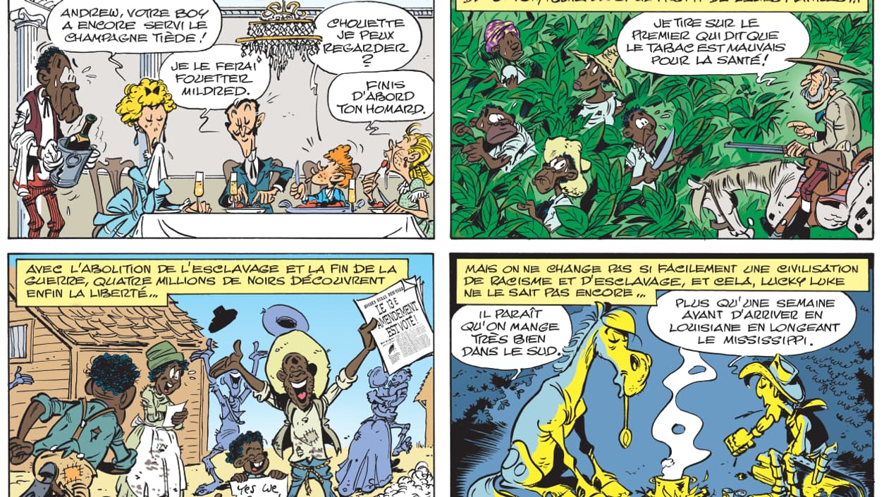 Extrait du nouveau "Lucky Luke", "Un cowboy dans le coton"