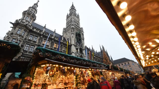Le marché de Noël de Munich en 2016.