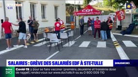 Alpes-de-Haute-Provence: grève des salariés EDF à Sainte-Tulle  