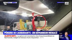 Pénurie de carburants: un dépanneur menacé après avoir essayé de remplir sa cuve de 600 litres