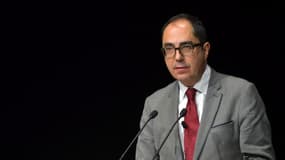 Jean-Luc Martinez, president-directeur du musée du Louvre durant une conférence de presse au Louvre Abou Dhabi, e7 novembre 2017