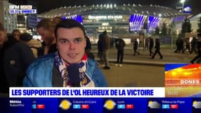 OL: les supporters lyonnais heureux après la victoire contre Marseille dans l'Olympico