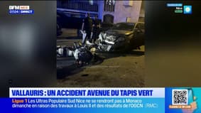 Vallauris : un accident sur l'avenue du Tapis Vert, un motard légèrement blessé