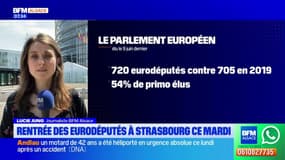 Strasbourg: jour de rentrée pour les 720 eurodéputés récemment élus