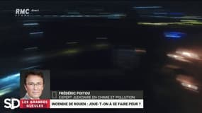 Incendie de Rouen: "Ce qui est retombé sur les sols est potentiellement dangereux"