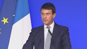Manuel Valls, le ministre de l'Intérieur, présente son plan national de lutte contre les cambriolages et les vols à main armée à Paris, le 25 septembre 2013.