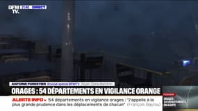 Météo: au cœur de l'important orage de grêle à Rouen, une vigilance orange prévue jusqu'à minuit dans le département