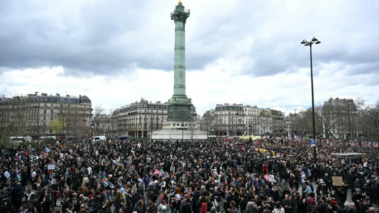 Une manifestation contre le racisme le 22 mars 2025 à Paris.