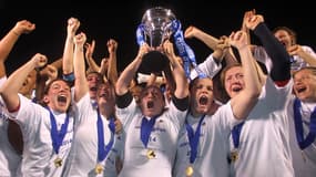 Les Bleues lors de leur victoire au Tournoi des VI Nations
